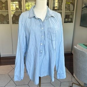 J.Crew Popover Chambray Shirt